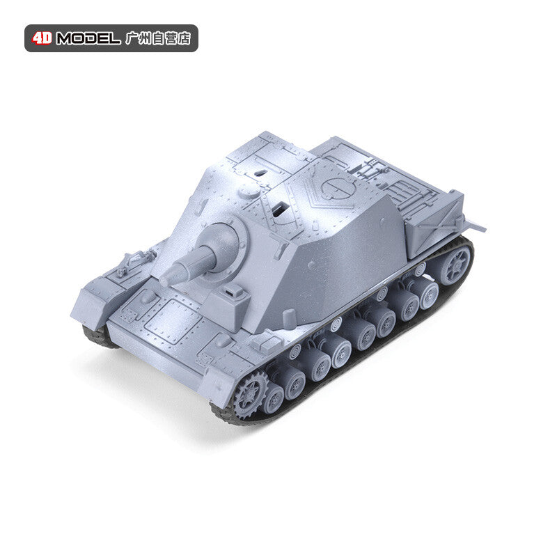 6Pcs Gray World War II German Tank Series Model Military Assembled Model 1/72