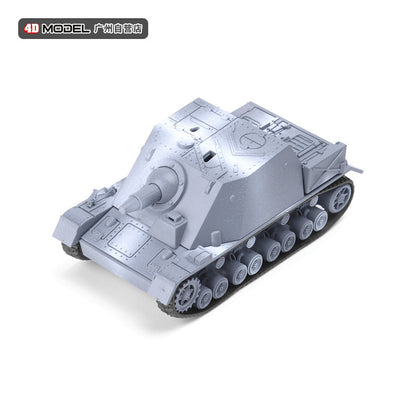 6Pcs Gray World War II German Tank Series Model Military Assembled Model 1/72