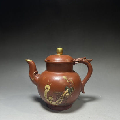 vintage chinese yixing purple clay teapot zisha ceremony teaware collection rare