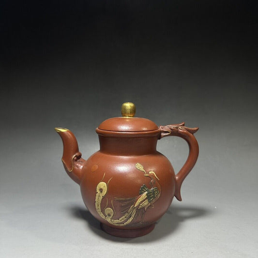 vintage chinese yixing purple clay teapot zisha ceremony teaware collection rare