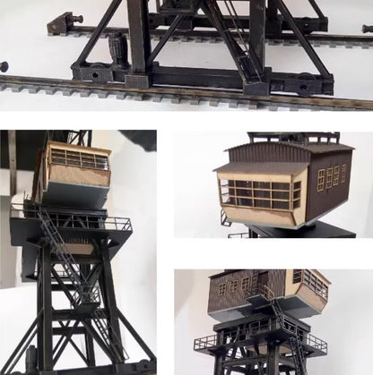 1/87 HO Scale Model Building Large Coal Feeder Tower Crane