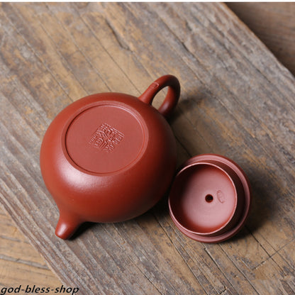 Authentic Yixing Zisha Dahongpao Clay Tea Pot Marked Small Xishi Pot 90ml China