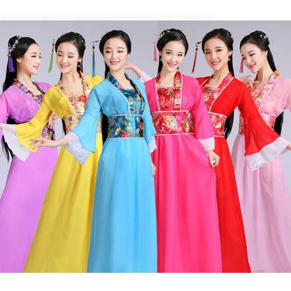 Ancient Women Chinese Hanfu Cosplay Costume Fairy Clothes Stage Dance Dress