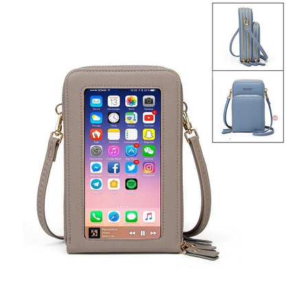 Women Leather Shoulder Bags Large Capacity Crossbody Bags Handbag Phone Purse