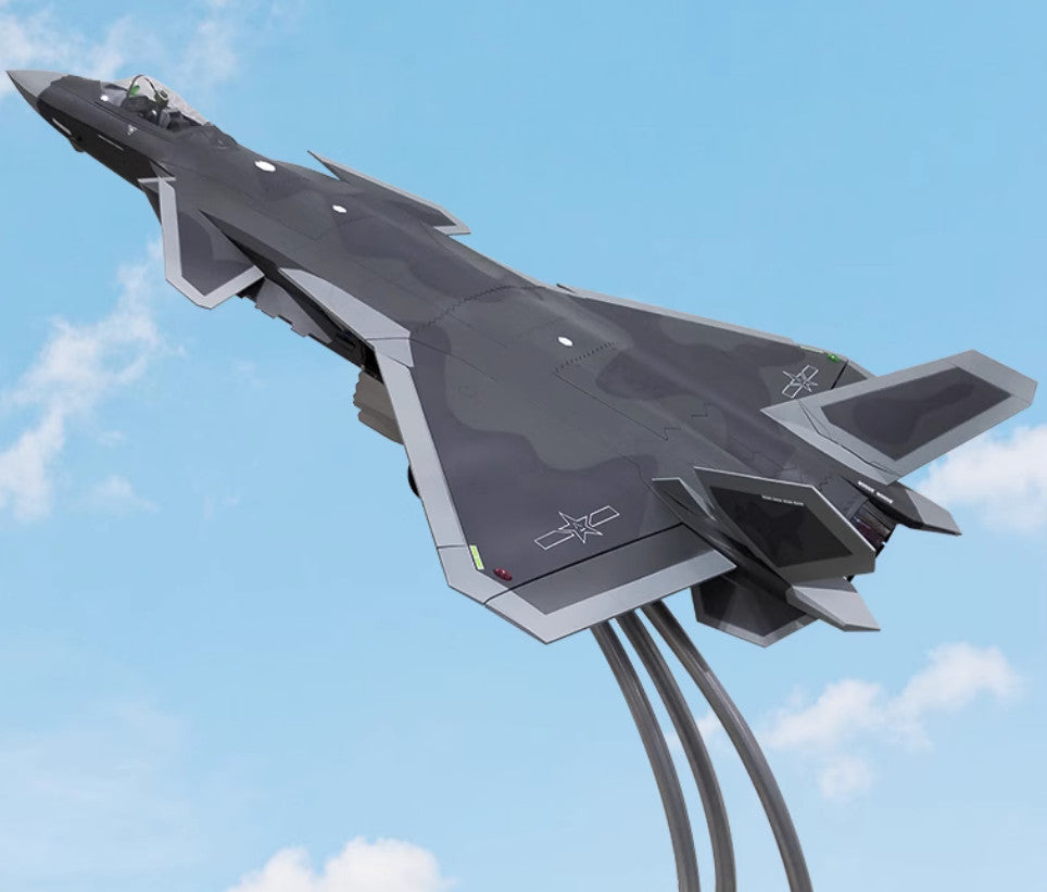 1:18 120CM CHINA J-20 Stealth Fighter Jet Plane Diecast Military Aircraft Model