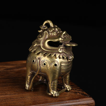 Copper Pixiu Vaporizer Ornaments Tea Ceremony Zen Statuette Statue