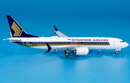1:400 JC Wings SINGAPORE AIRLINES BOEING 737 MAX 8 Passenger Plane Diecast Model