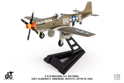 1:72 JC Wing P-51D MUSTANG. U.S. AIR FORCE1944 Fighter Diecast Aircraft Model