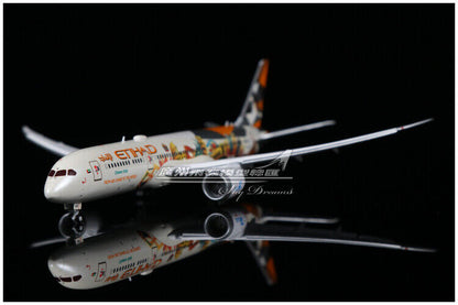 1:400 JC Wings ETIHAD BOEING 787-9 Passenger Airplane Flap Down Diecast Model