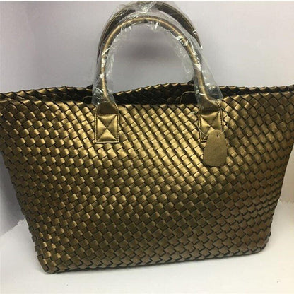 Snake Weaving Bag Shoulder Purse Vegetable Basket Large Shopping Bag 37*18*53 CM