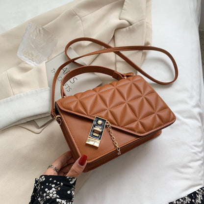 Soft Leather Shoulder Bag Female Fashion High-end One-shoulder Diagonal Bag Girl