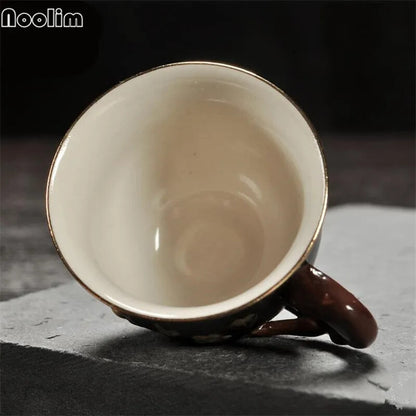 High Quality Ceramic Handpainted Teacups Plum Pattern Master Cup Porcelain