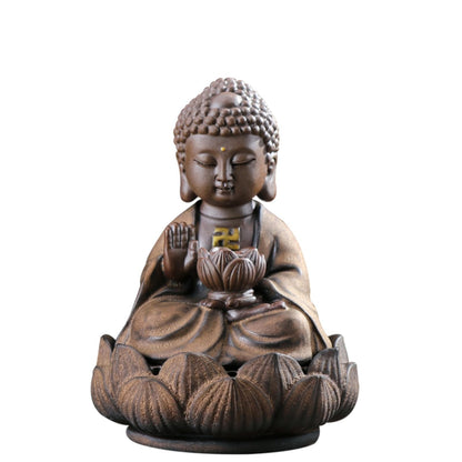 Buddha Tea Pet Incense Burner 12cm Kung Fu Tea Set Accessories Tea Ceremony