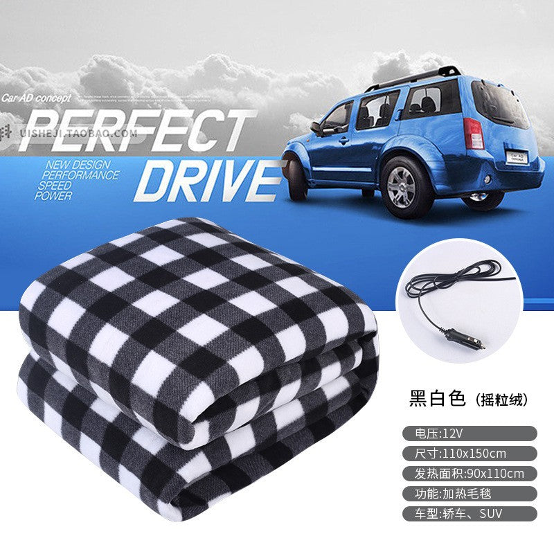 Car electric blanket 12v volt dedicated warm car for outdoor camping110*150cm