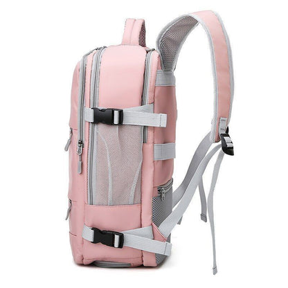 28*16*43 CM Backpack 15.6 Inch Laptop Bag USB Charging Shoe Bags Multifunction