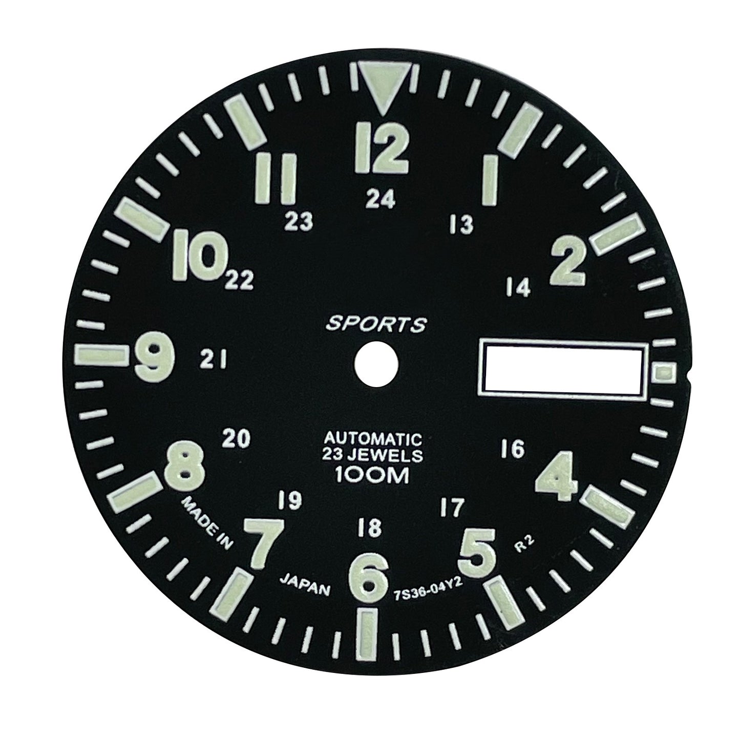 Green Luminous Dial Copper C3 For NH36A Automatic Mechanical Watch Movement F
