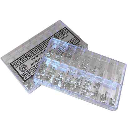 18 Sizes 540PCS Watch Parts Watch Screws Stones Rhinestone Diamond Watchmaker