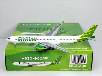 1:400 JC Wings CITILINK AIRBUS A330-900neo Passenger Airplane Diecast Model