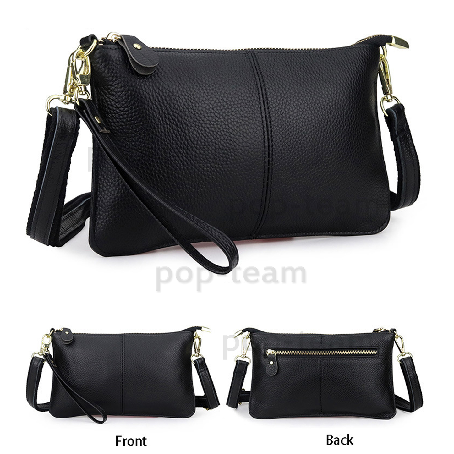 Women Leather Handbag Messenger Crossbody Shoulder Hobo Tote Bag Wristlet Purse