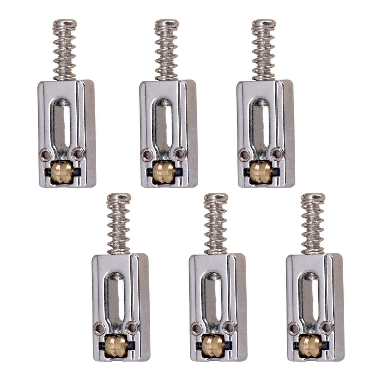6Pack Upgrade Metal Roller Guitar Saddle Bridge String Saddles For E-Guitar G