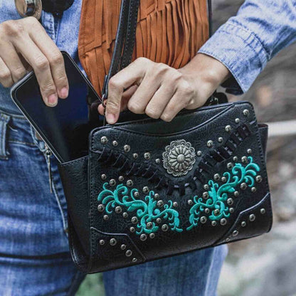 Celela Women PU Leather Handbag Tote Crossbody Bag Makeup Bag Purse Wallet