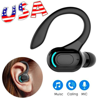Bluetooth 5.1 Headset Wireless Earbuds Earphones Stereo Headphones Ear Hook New