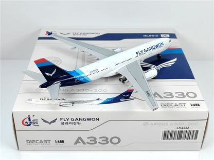 1:400 JC Wings FLY GANGWON AIRBUS A330-200 Passenger Airplane Diecast Model