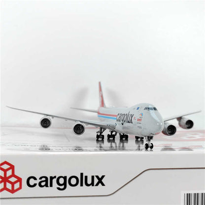 1:400 JC Wings cargolux BOEING B747-8 Passenger Airplane Diecast Model