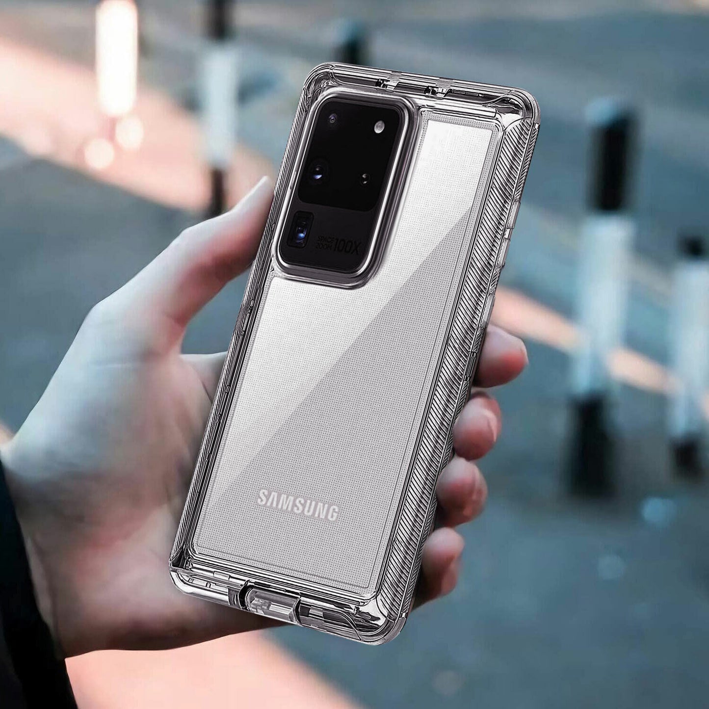 Case For Samsung Galaxy S20 Plus Ultra 5G, Clear Rugged Heavy Duty Phone Cover