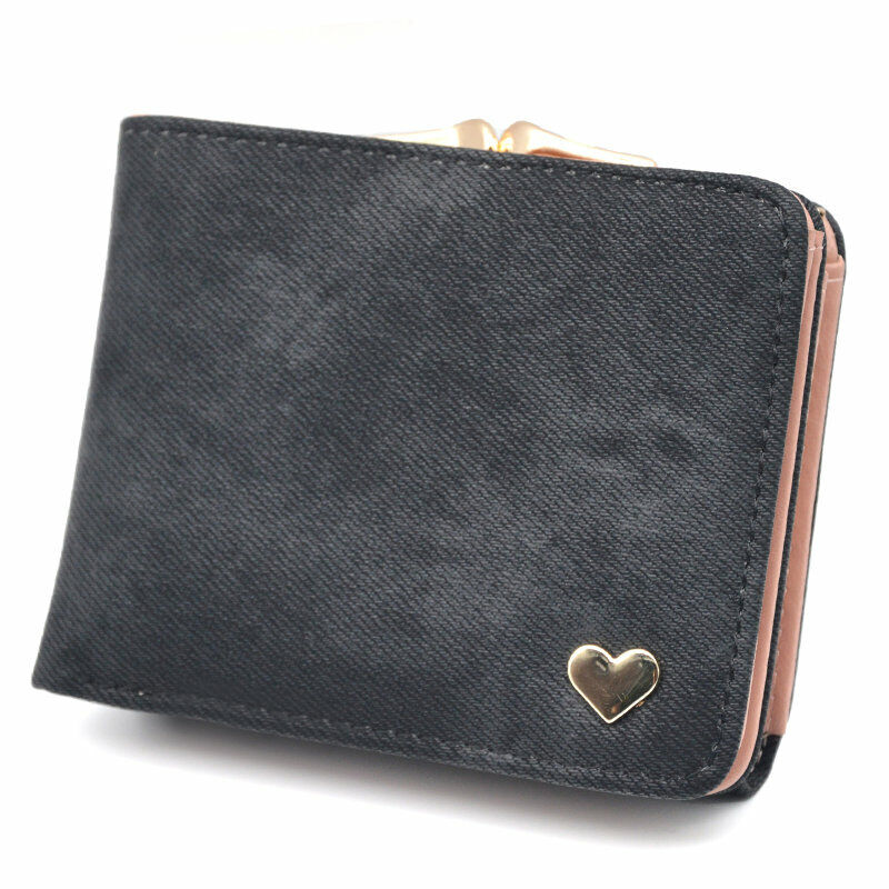 Women's Wallet Coin Purse Handbags Female Wallets Mini Lady Card Clamps Leather