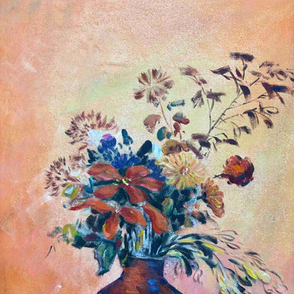 Chinese Hand Painted Canvas Oil Painting Flowers&plants By Chang Yu 常玉 30246