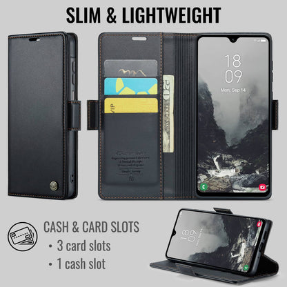 For Samsung Galaxy A27 Wallet Case with Card Holder, RFID Blocking Leather Cover