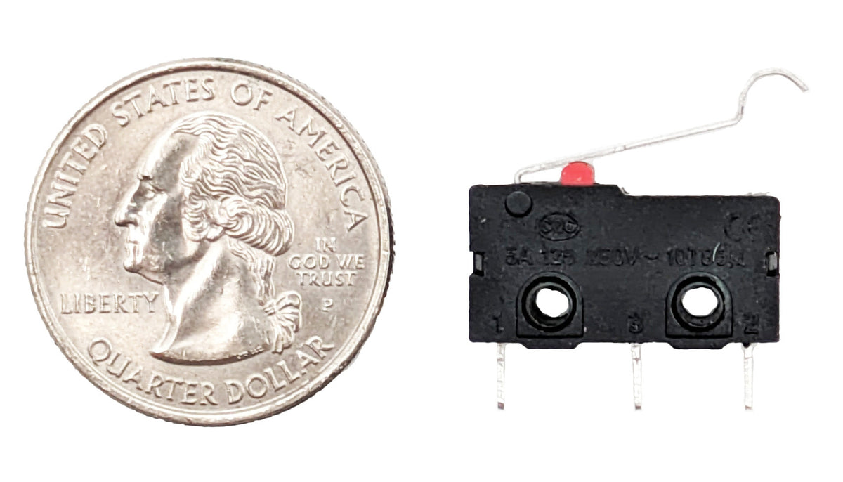 10 Pack Limit/Snap Micro Switches, SPDT, 5A @ 250V AC, PC Leads