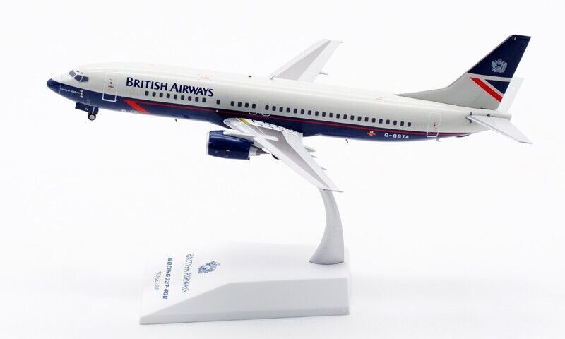 1:200 JC Wings BRITISH AIRWAYS BOEING 737-400 Passenger Airplane Diecast Model