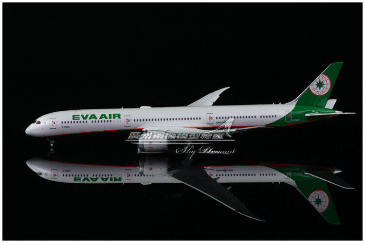 1:400 JC Wings EVA AIR BOEING 787-10 Passenger Airplane Flap Down Diecast Model