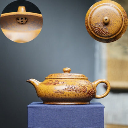 Real Yixing Zisha Clay Tea Pot With Certificate Paper Master Pot Marked 220ml