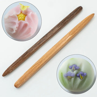 Cookie Stamp Japanese Waishi Petal Texture DIY Wagashi Dessert Cake Making Tools