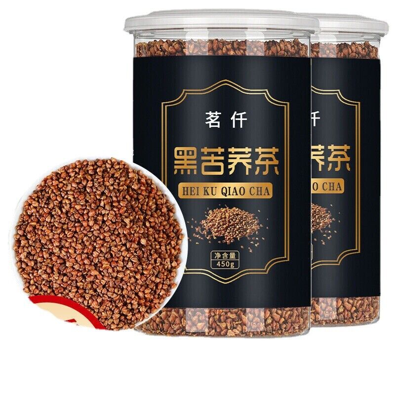 Black Buckwheat Tea 450g/can Daliang Mountain Buckwheat Tea Healthy Drink