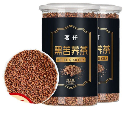 Black Buckwheat Tea 450g/can Daliang Mountain Buckwheat Tea Healthy Drink