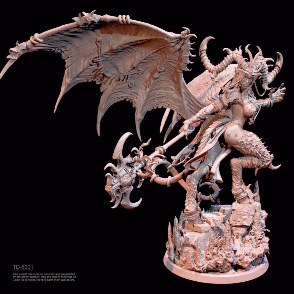 1/24 resin figure model kit Hell's Witch 3D Printing unassembled unpainted