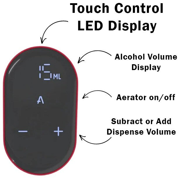 Rechargeable Electric Wine & Liquor Dispenser with Aerator Feature, Easy to Use