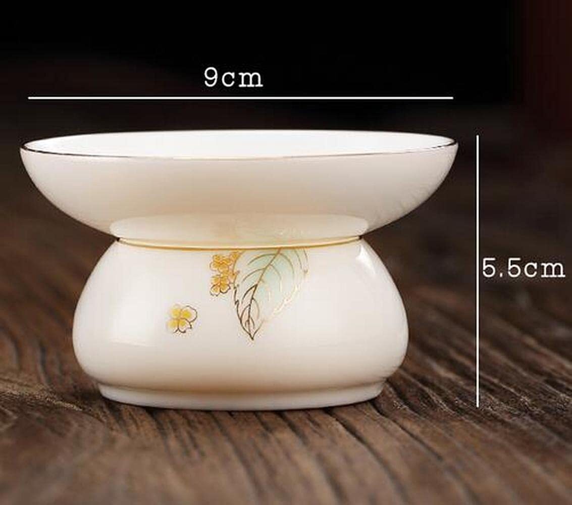 Porcelain Dehua Tea Strainer Tea Filter Tea Separator Kung Fu Tea Set