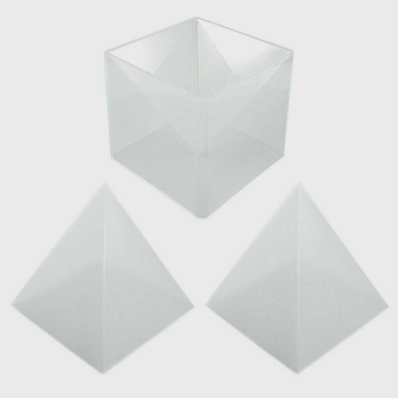 3Pcs/Lot Large 3D Pyramid Resin Mold 15cm Silicone DIY Crafts Decor Making Tools