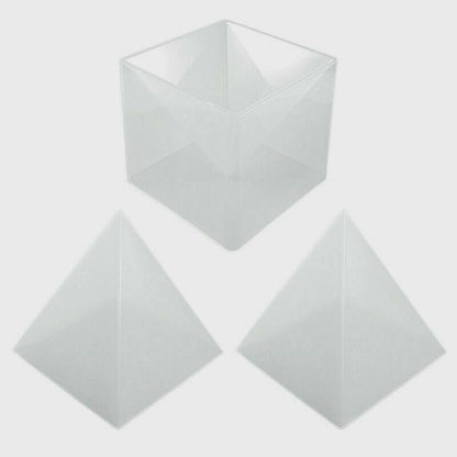 3Pcs/Lot Large 3D Pyramid Resin Mold 15cm Silicone DIY Crafts Decor Making Tools