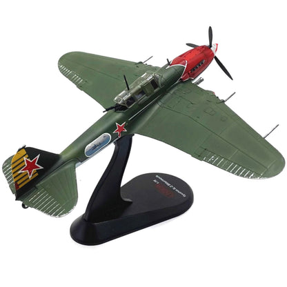 1/72 WWII Soviet Ilyushin IL-2 Shturmovik Attack Plane Prototype Military Model