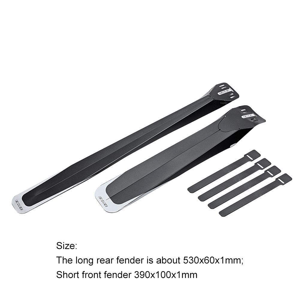 1set Plastic Folding Bicycle Fender Front Rear Tire Wheel Fender Mudguard Kits