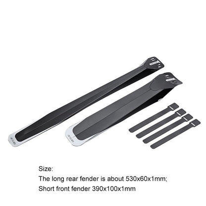 1set Plastic Folding Bicycle Fender Front Rear Tire Wheel Fender Mudguard Kits