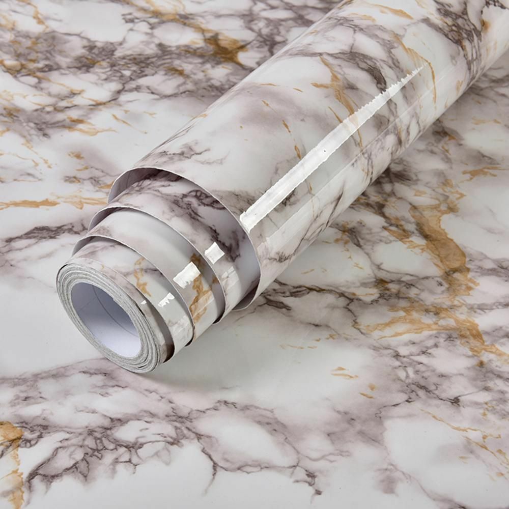 Wallpaper Sticker Marble Vinyl Film Self Adhesive Bathroom Kitchen Contact Paper
