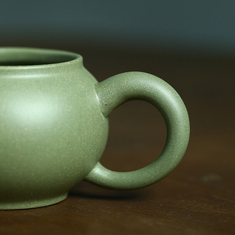 180ml Yixing Zisha Clay Pottery Pitcher Fair Cup with Handle Chinese