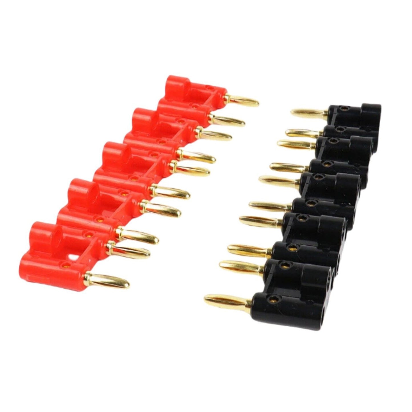 Dual Banana Plugs 10PCS Gold Plated Copper 4mm Speaker Connectors Easy Install